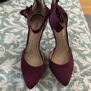 Style & Co. Purple Heels with Ankle Strap